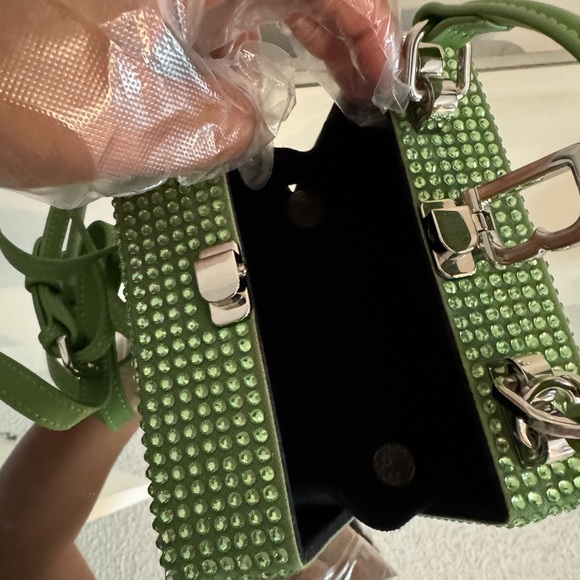 Brandon Blackwood Mini Kendrick Trunk Green  Peridot Crystal Bag - Picture 7 of 14